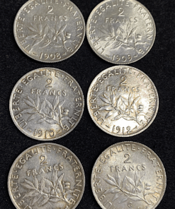 ,LOT,2,FRANCS,ARGENT,SEMEUSE,
