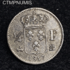 ,MONNAIE,1/4,FRANC,ARGENT,LOUIS,XVIII,1817,B,ROUEN,
