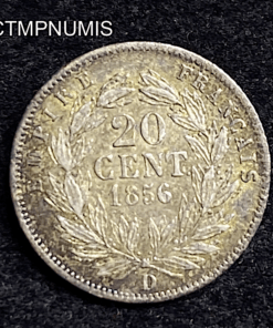 ,MONNAIE,20,CENTIMES,NAPOLEON,1856,D,LYON,