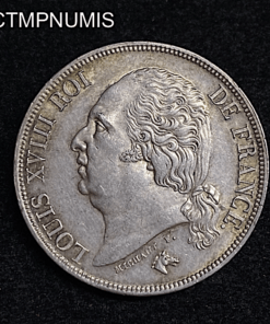 ,MONNAIE,2,FRANCS,ARGENT,LOUIS,XVIII,1817,