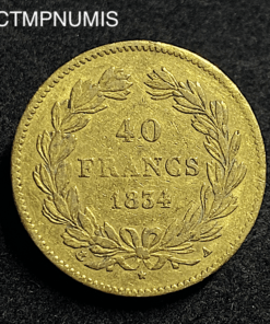 ,MONNAIE,40,FRANCS,OR,LOUIS,PHILIPPE,1834,