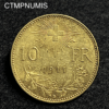 ,MONNAIE,SUISSE,10,FRANCS,OR,VRENELI,1911,