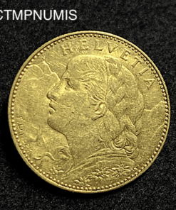 ,MONNAIE,SUISSE,10,FRANCS,OR,VRENELI,1911,