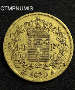 ,MONNAIE,40,FRANCS,OR,CHARLES,X,1824,