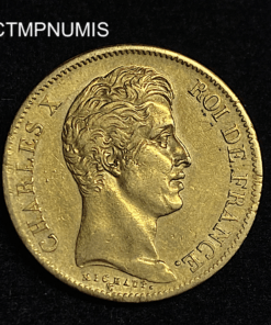 ,MONNAIE,40,FRANCS,OR,CHARLES,X,1830,