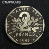 ,MONNAIE,2,FRANCS,SEMEUSE,1991,FRAPPE,MONNAIE,