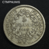 ,MONNAIE,5,FRANCS,ARGENT,1848,D,LYON,