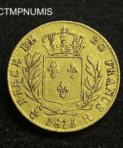 ,MONNAIE,20,FRANCS,OR,LOUIS,XVIII,1815,R,LONDRES,
