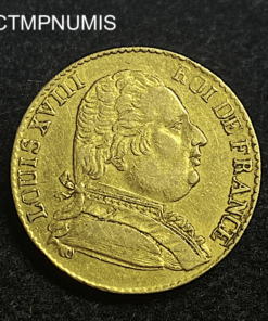 ,MONNAIE,20,FRANCS,OR,LOUIS,XVIII,1815,R,LONDRES,