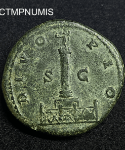 ,MONNAIE,ROMAINE,SESTERCE,ANTONIIN,DIVO,PIO,COLONNE,