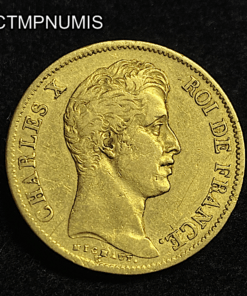 ,MONNAIE,40,FRANCS,OR,CHARLES,X,1830,