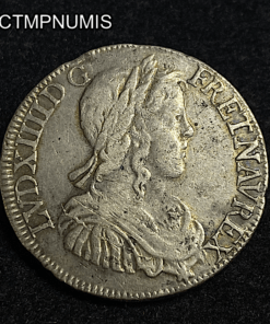 ,MONNAIE,LOUIS,XIV,1/2,ECU,1650,L,BAYONNE,