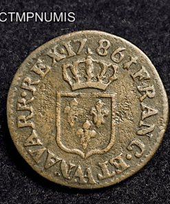 ,MONNAIE,LOUIS,XVI,LIARD,1786,AA,METZ,