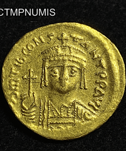 ,MONNAIE,BYSANTINE,OR,SOLIDUS,TIBERE,CONSTANTIN,