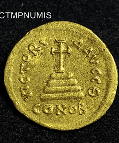 ,MONNAIE,BYSANTINE,OR,SOLIDUS,TIBERE,CONSTANTIN,