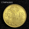 ,MONNAIE,SUISSE,10,FRANCS,OR,1911,