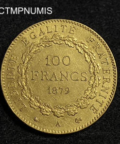 ,MONNAIE,100,FRANCS,OR,GENIE,1879,