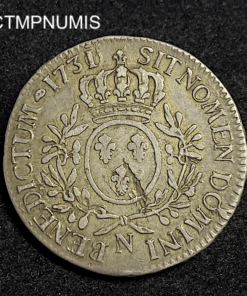 ,MONNAIE,LOUIS,XV,ECU,ARGENT,LOUIS,XV,1731,MONTPELLIER,