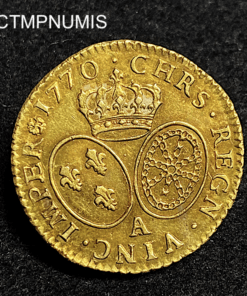 ,MONNAIE,LOUIS,XV,LOUIS,BANDEAU,OR,1770,A,