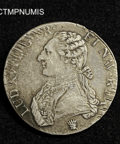 ,MONNAIE,LOUIS,XVI,ECU,ARGENT,1775,I,LIMOGES,