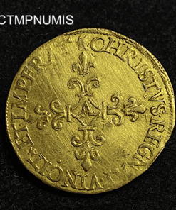,MONNAIE,ECU,OR,CHARLES,IX,1574,PARIS,