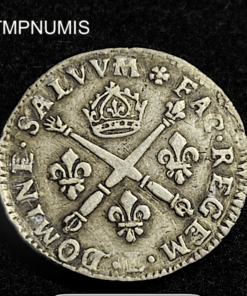 ,MONNAIE,LOUIS,XIV,10,SOLS,AUX,INSIGNES,1707,L,BAYONNE,