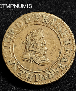 ,MONNAIE,HENRI,IV,DOUBLE,TOURNOIS,1607,D,LYON,