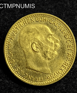 ,MONNAIE,AUTRICHE,10,CORONA,OR,1912,