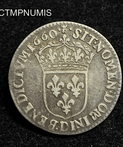 ,MONNAIE,1/12,ECU,LOUIS,XIV,JUVENILE,1660,D,LYON,