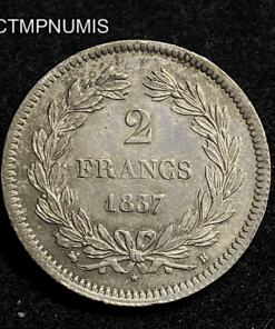 ,MONNAIE,2,FRANCS,LOUIS,PHILIPPE,1837,B,ROUEN,