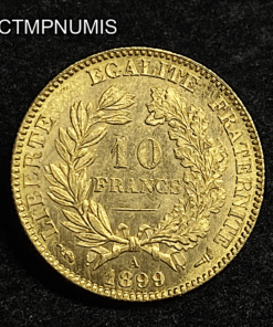 ,MONNAIE,10,FRANCS,OR,CERES,1899,