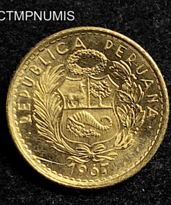 ,MONNAIE,PEROU,5,SOLES,OR,1967,SPL,
