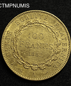 ,MONNAIE,100,FRANCS,OR,GENIE,1882,