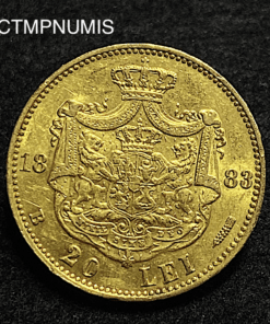 ,MONNAIE,ROUMANIE,CAROL,20,LEI,1883,