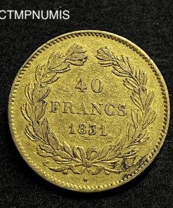 ,MONNAIE,40,FRANCS,OR,LOUIS,PHILIPPE,1831,