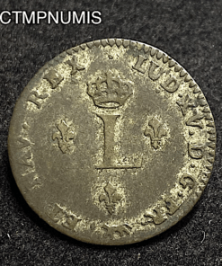 ,MONNAIE,2,SOLS,BILLON,1745,LOUIS,XV,