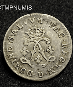 ,MONNAIE,4,SOLS,ARGENT,AUX,2,L,1693,D,LYON,
