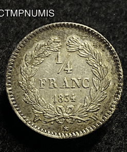 ,MONNAIE,1/4,FRANC,LOUIS,PHILIPPE,1834,W,LILLE,
