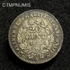 MONNAIE FRANCAISE   20 CENTIMES  ARGENT    CERES   II° REPUBLIQUE   1850 A  PARIS   SPL