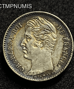 ,MONNAIE,1/4,FRANCS,ARGENT,CHARLES,X,1826,
