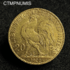 ,MONNAIE,20,FRANCS,OR,COQ,1900,