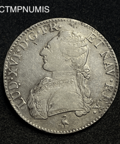 ,MONNAIE,ECU,ARGENT,LOUIS,XVI,1784,L,BAYONNE,