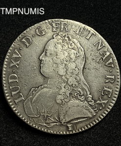 ,MONNAIE,ECU,ARGENT,LOUIS,XV,1726,9,RENNES,