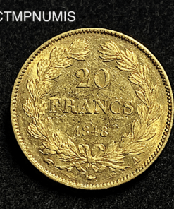 ,MONNAIE,20,FRANCS,OR,LOUIS,PHILIPPE,1848,