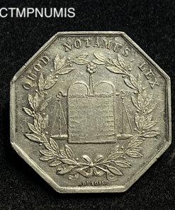 ,JETON,ARGENT,NOTAIRES,CHALONS,SUR,MARNE,1833,