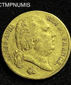 ,MONNAIE,20,FRANCS,OR,LOUIS,XVIII,1817,L,BAYONNE,