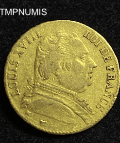 ,MONNAIE,20,FRANCS,OR,LOUIS,XVIII,1814,L,BAYONNE,