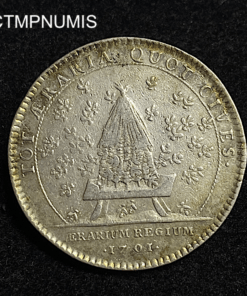 ,JETON,ARGENT,LOUIS,XIV,TRESOR,ROYAL,1701,