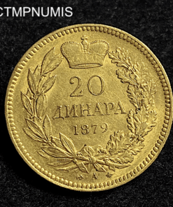 ,MONNAIE,SERBIE,20,DINARA,OR,1879,