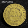 ,MONNAIE,WESTPHALIE,20,FRANKEN,OR,1808,C,